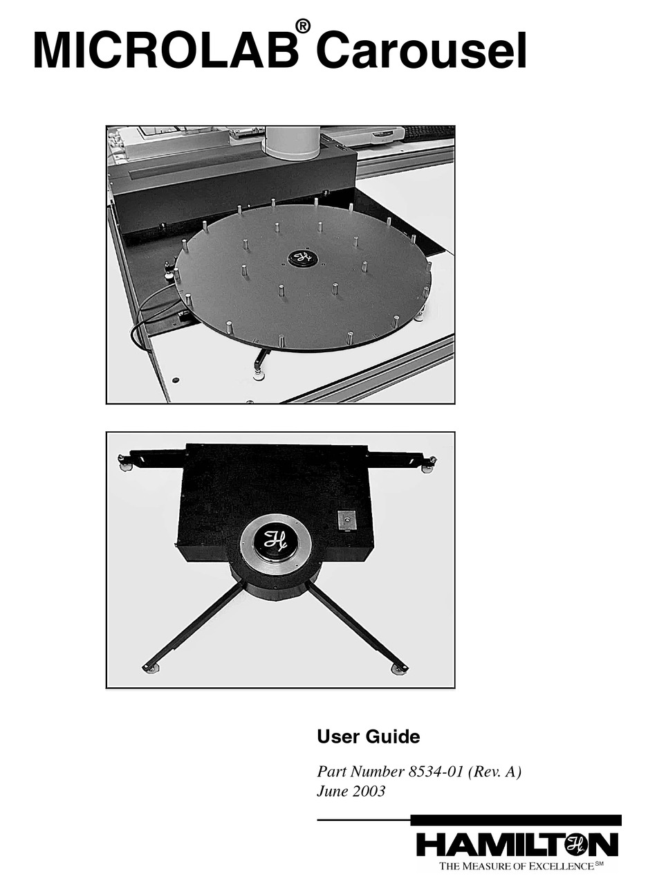 HAMILTON MICROLAB 8534-01 USER MANUAL Pdf Download | ManualsLib