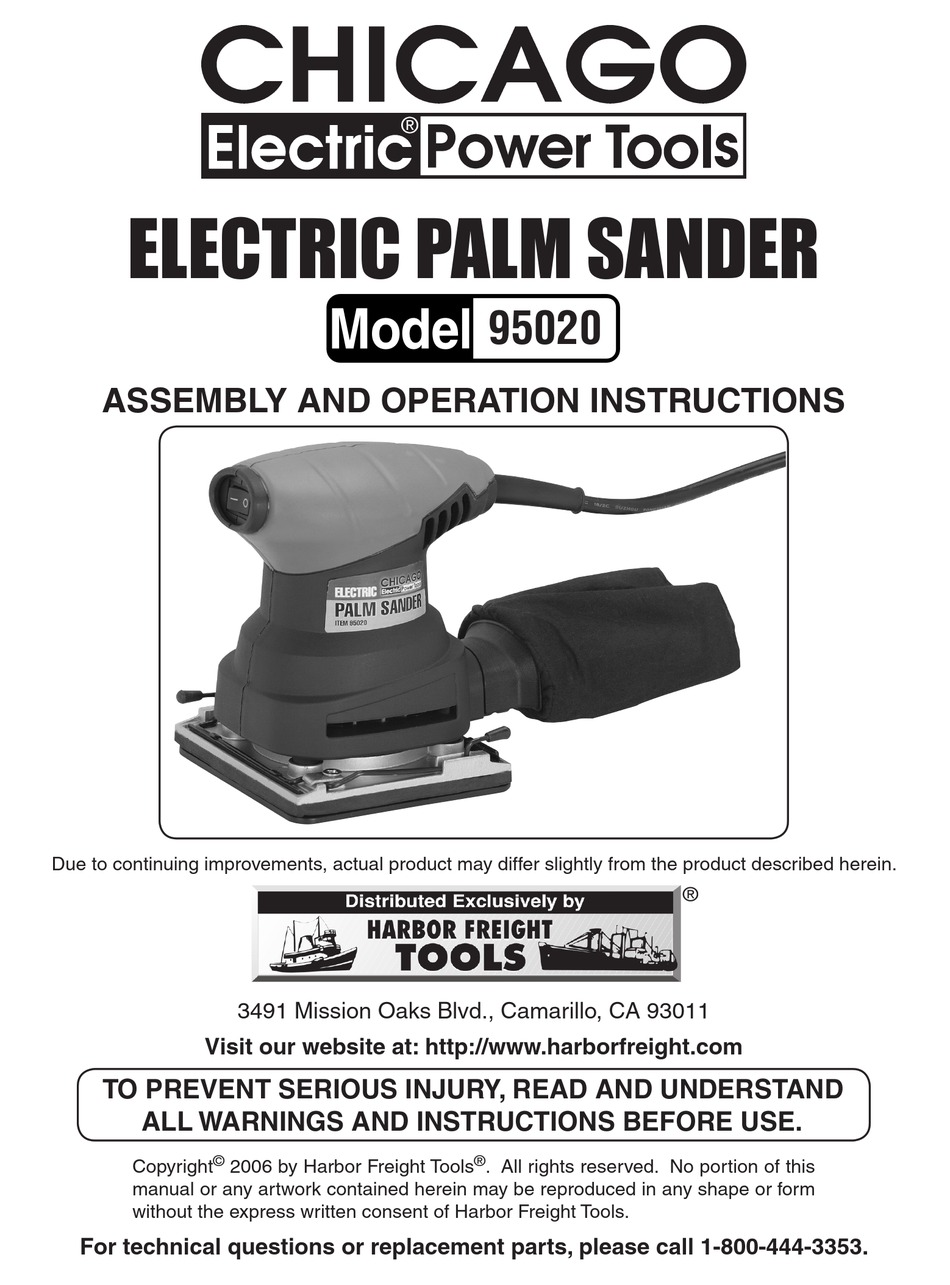 chicago electric sander