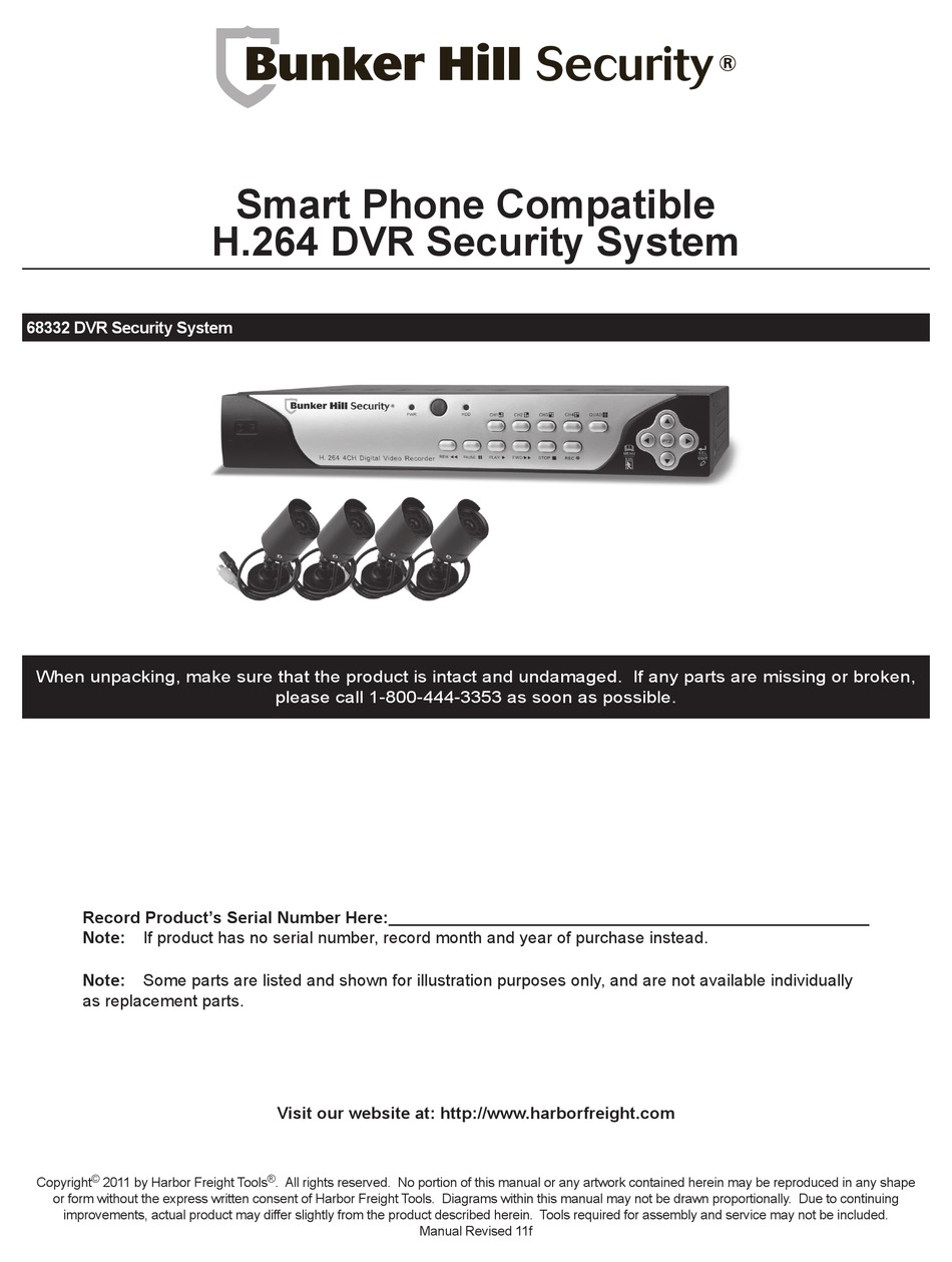 BUNKER HILL SECURITY 68332 USER MANUAL Pdf Download | ManualsLib