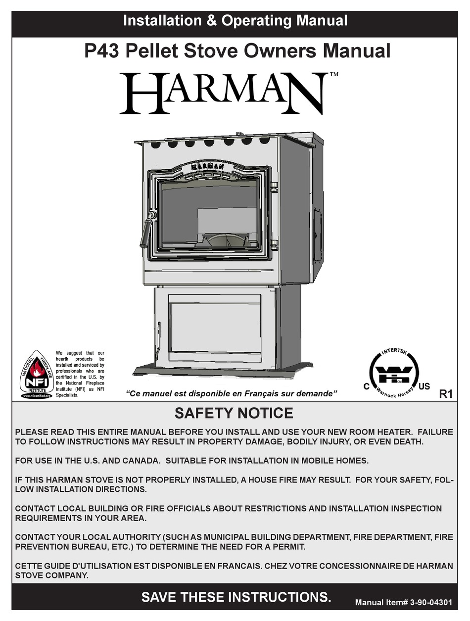 HARMAN P43 INSTALLATION & OPERATING MANUAL Pdf Download | ManualsLib