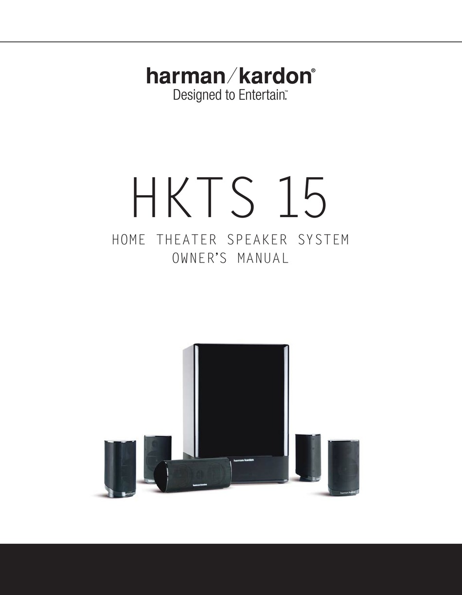 HARMAN KARDON HKTS 15 OWNER'S MANUAL Pdf Download ManualsLib
