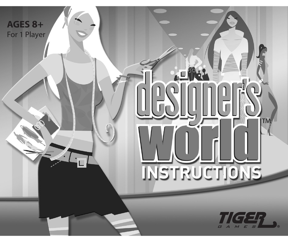 TIGER GAMES DESIGNERS WORLD TV GAME INSTRUCTION MANUAL Pdf Download