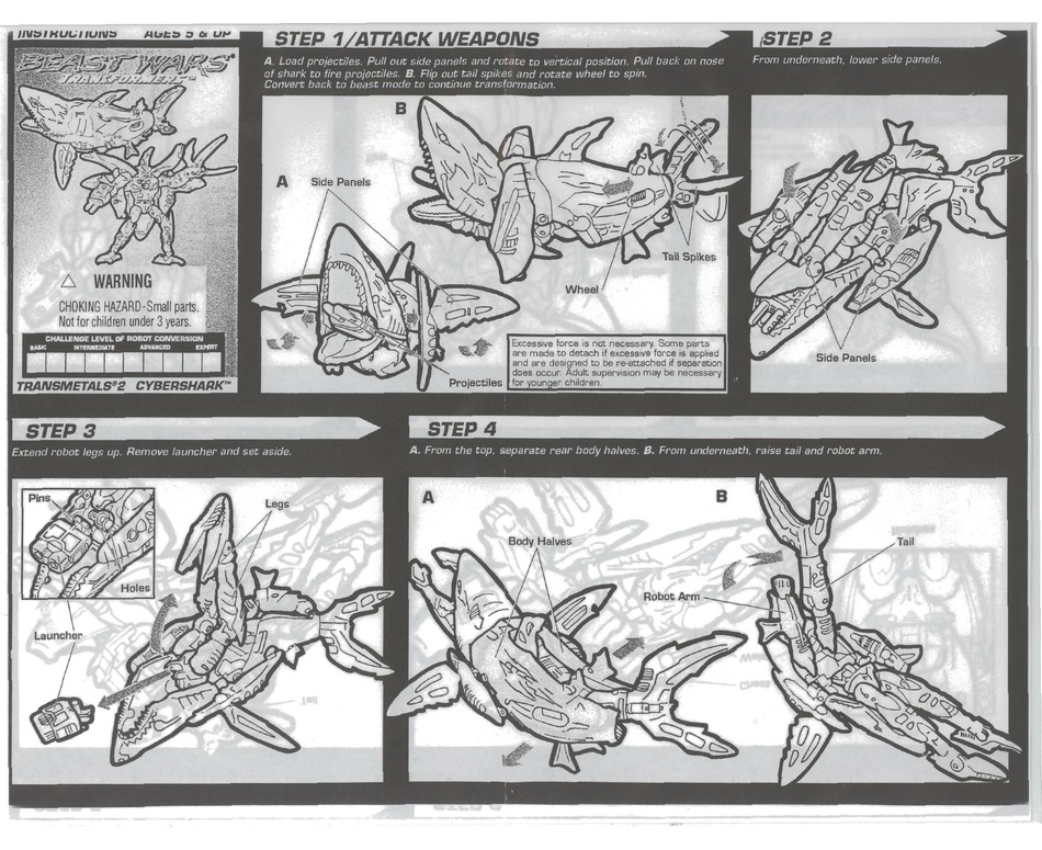 HASBRO IRONHIDE TRANSFORMERS INSTRUCTIONS Pdf Download ManualsLib