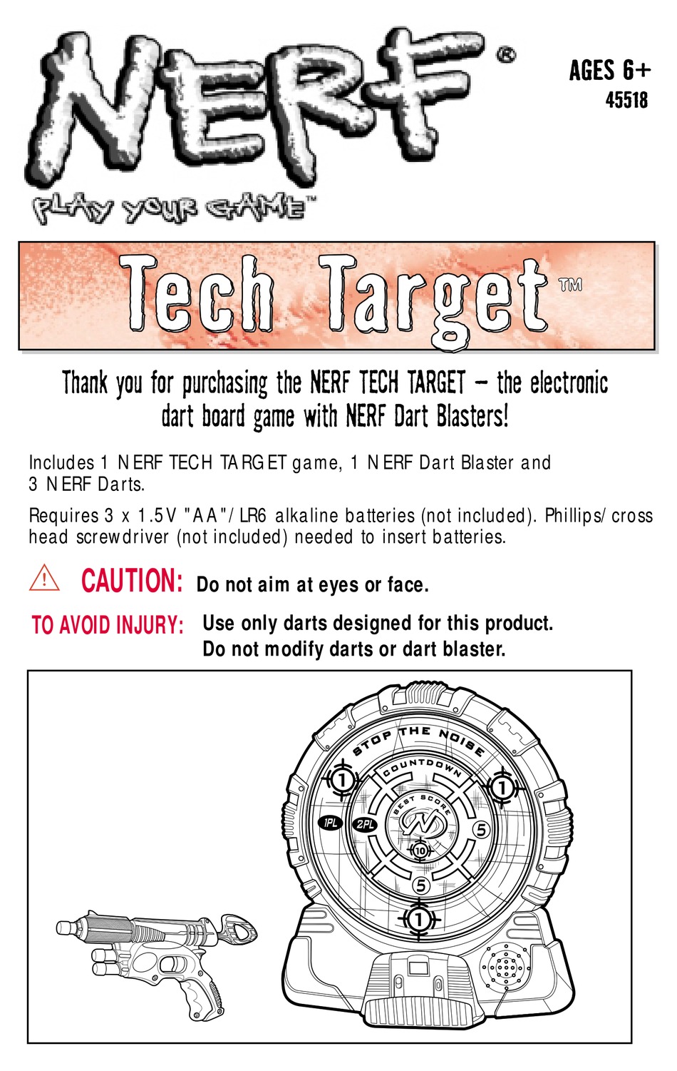 nerf elite digital target instructions