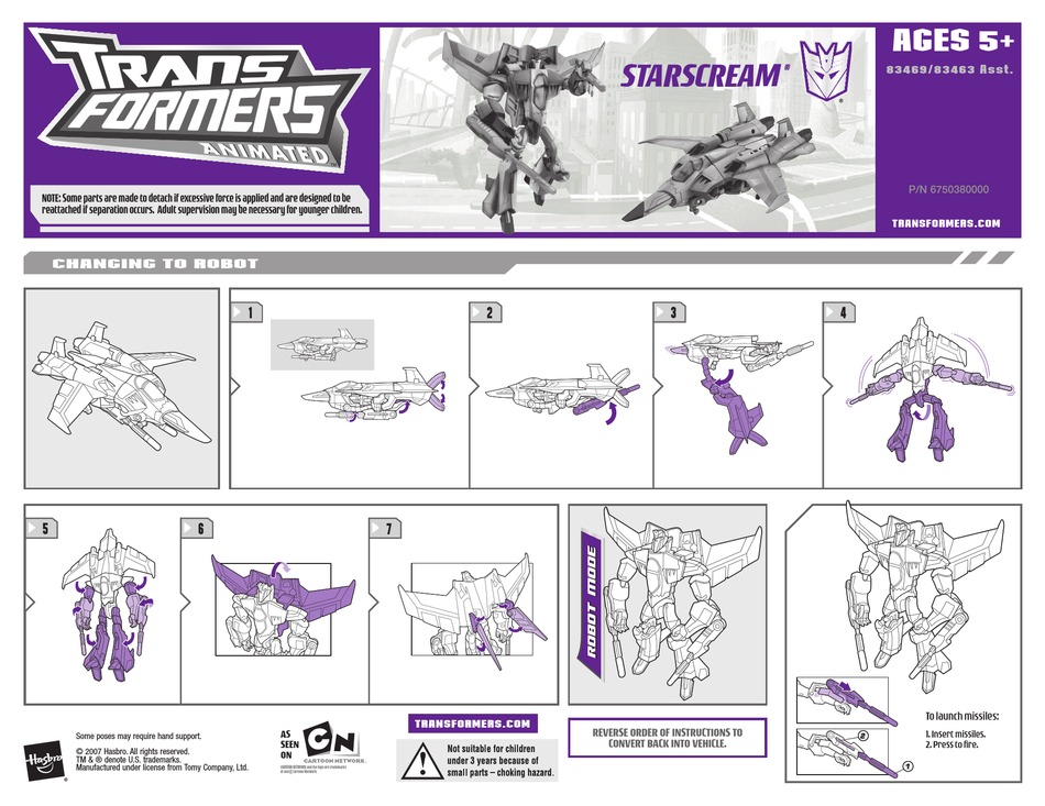 transformers animated starscream