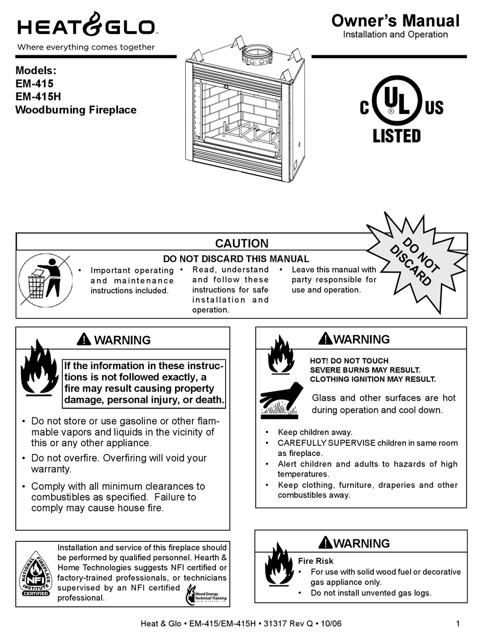 Heat And Glo Smart Stat-ii Manual