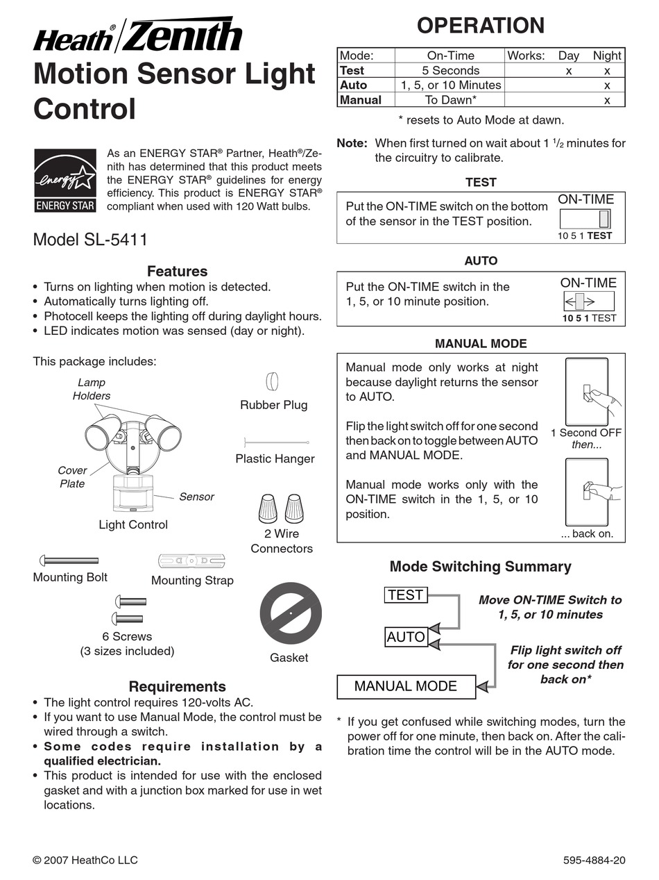 HEATH ZENITH SL-5326 OWNER'S MANUAL Pdf Download | ManualsLib