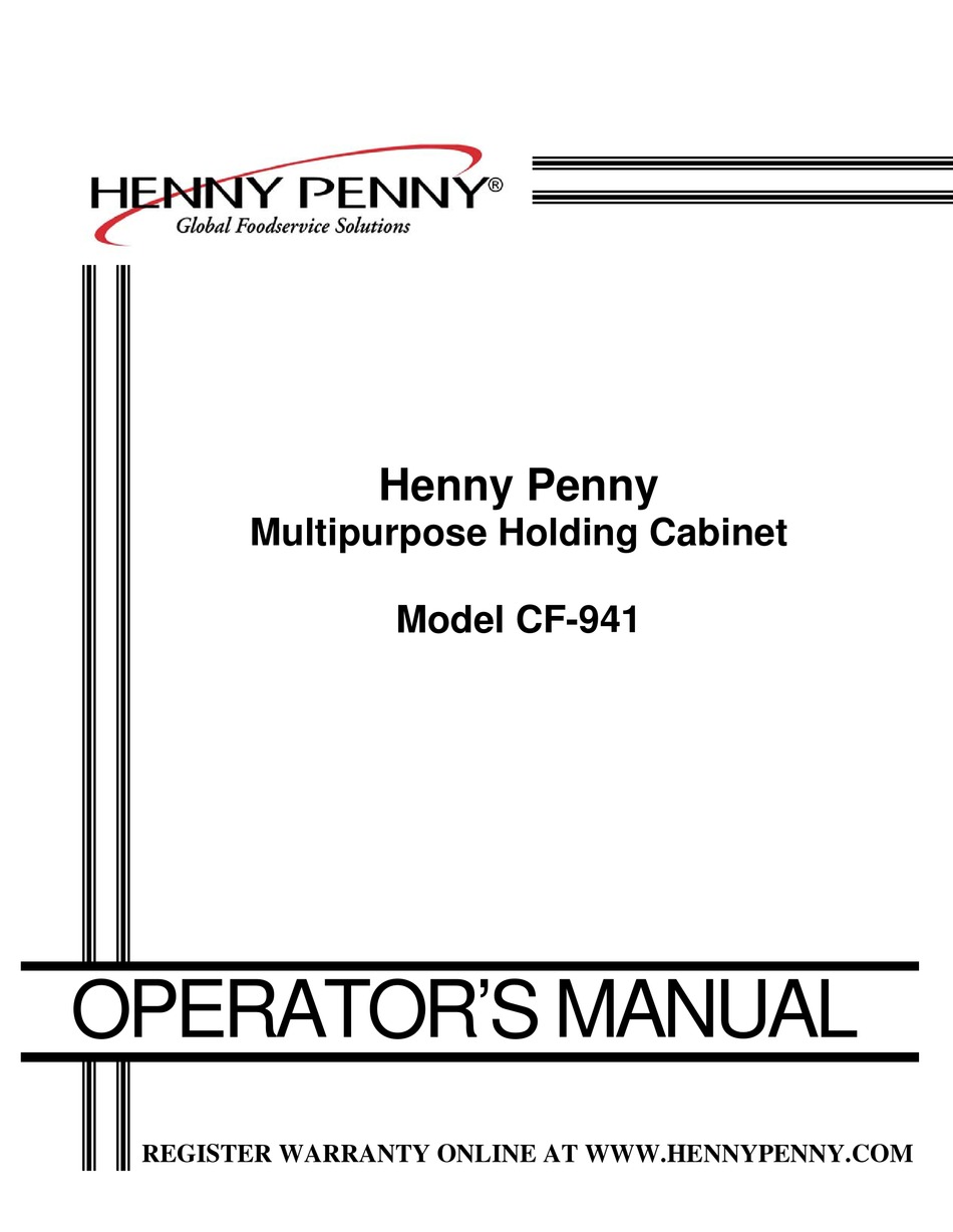 henny-penny-cf-941-operator-s-manual-pdf-download-manualslib