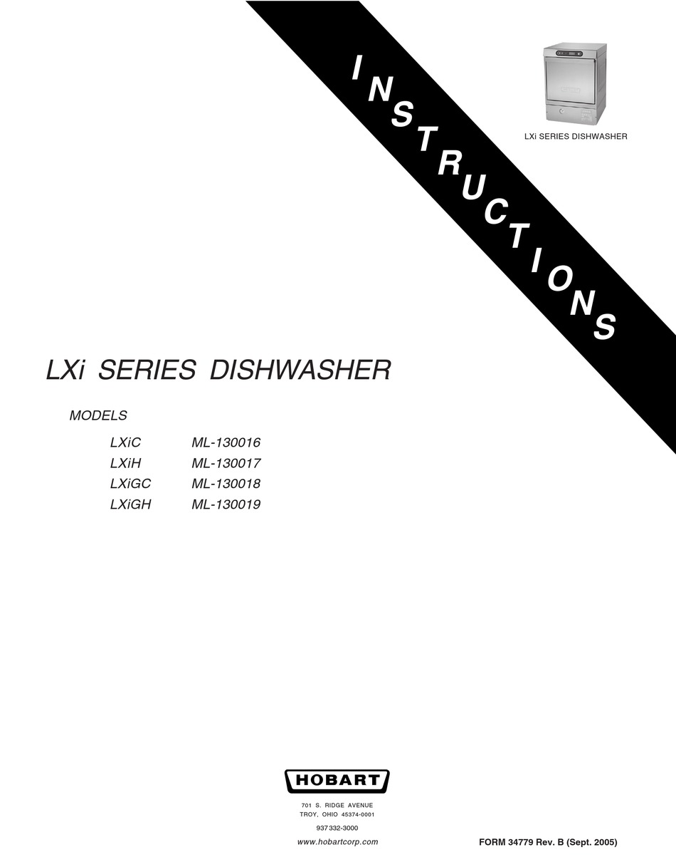 hobart lxi dishwasher