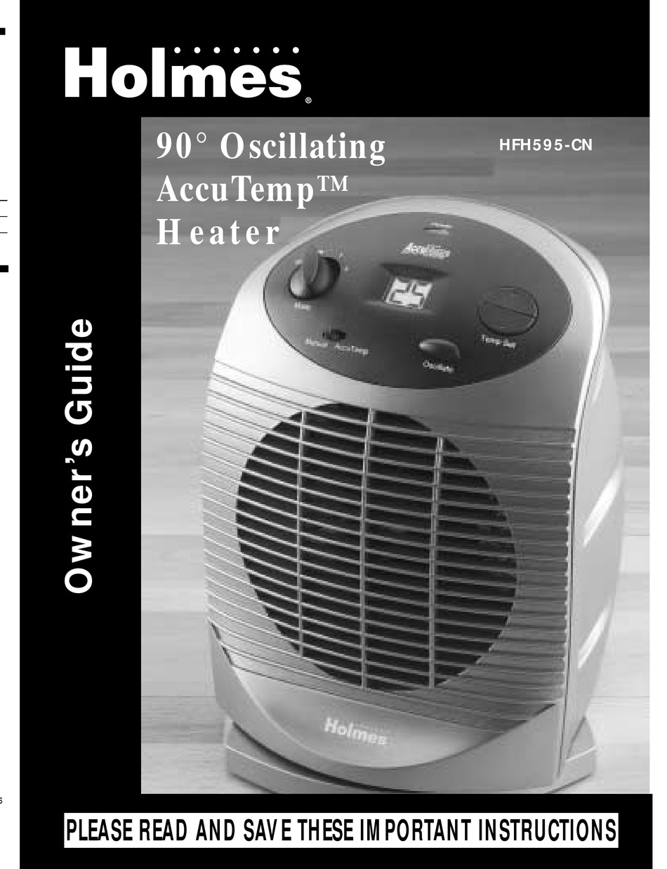 Troubleshooting - Holmes 90 Oscillating AccuTempTM Heater HFH595-CN Owner's  Manual [Page 3] | ManualsLib