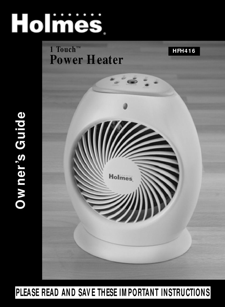 HOLMES HFH416 OWNER'S MANUAL Pdf 