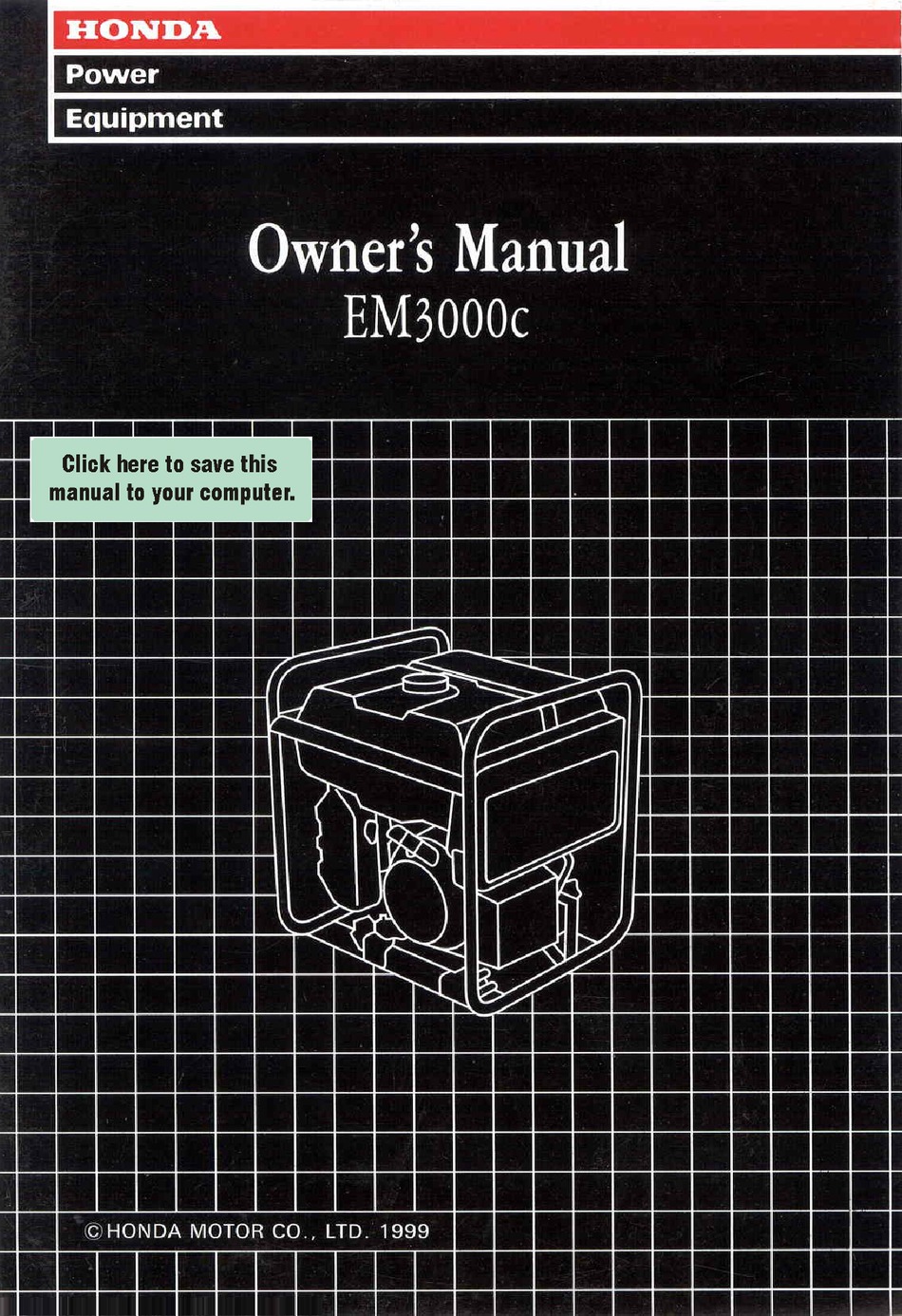 HONDA EM3000C OWNER'S MANUAL Pdf Download | ManualsLib