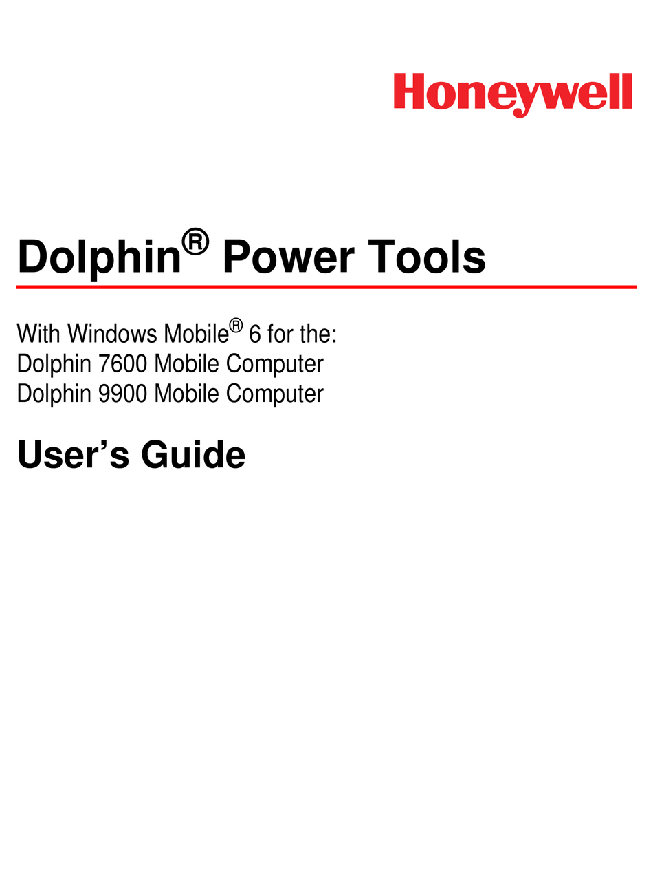 HONEYWELL DOLPHIN 9900 USER MANUAL Pdf Download | ManualsLib