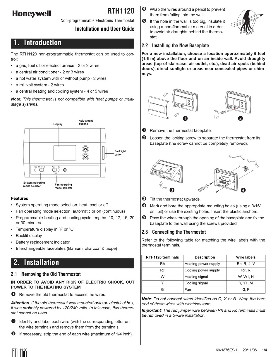 honeywell-home-rth221b-manual