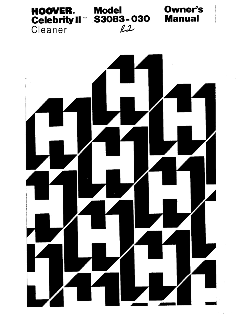 HOOVER S3083030 OWNER'S MANUAL Pdf Download ManualsLib