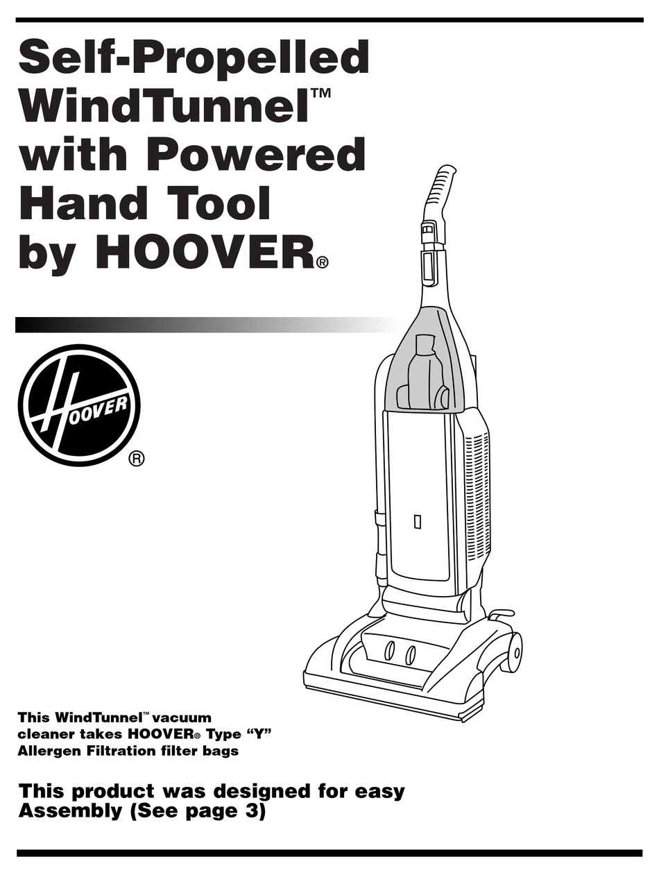 hoover windtunnel t series paws manual