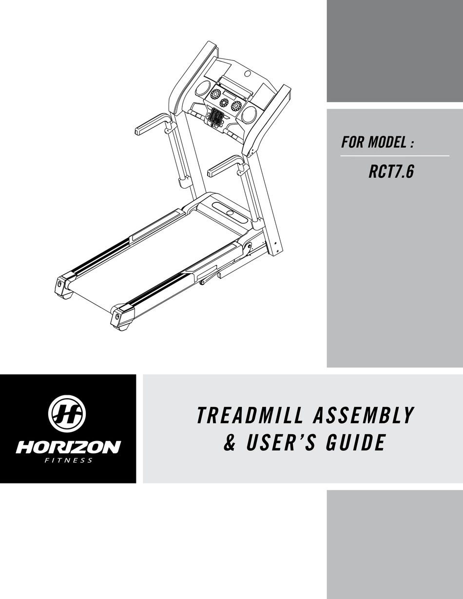 HORIZON FITNESS RCT7.6 ASSEMBLY & USER'S MANUAL Pdf Download | ManualsLib