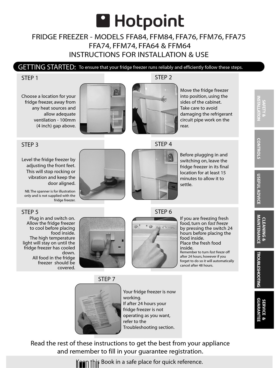 1f87u42wf Installation Manual