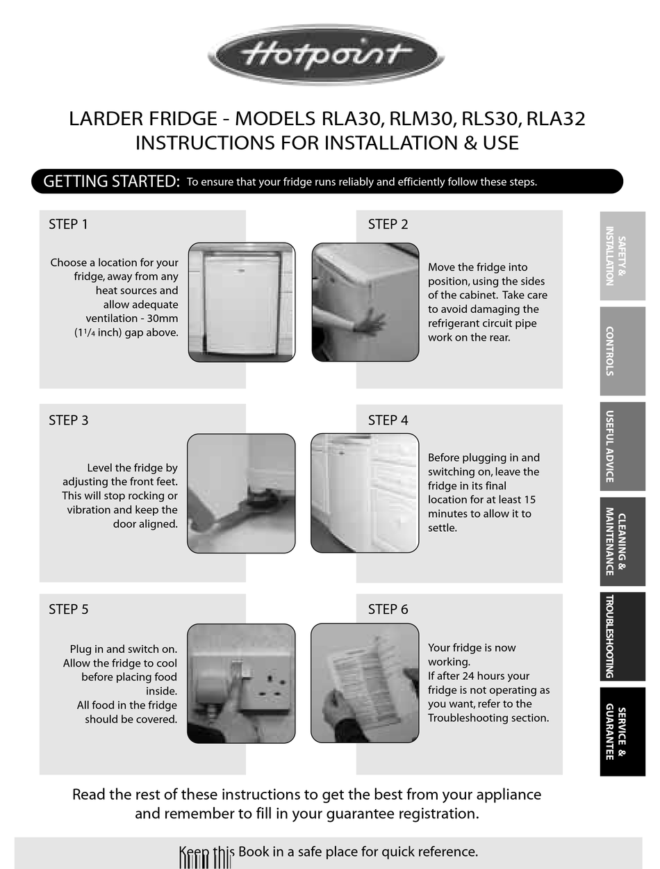 hotpoint future fridge rla30