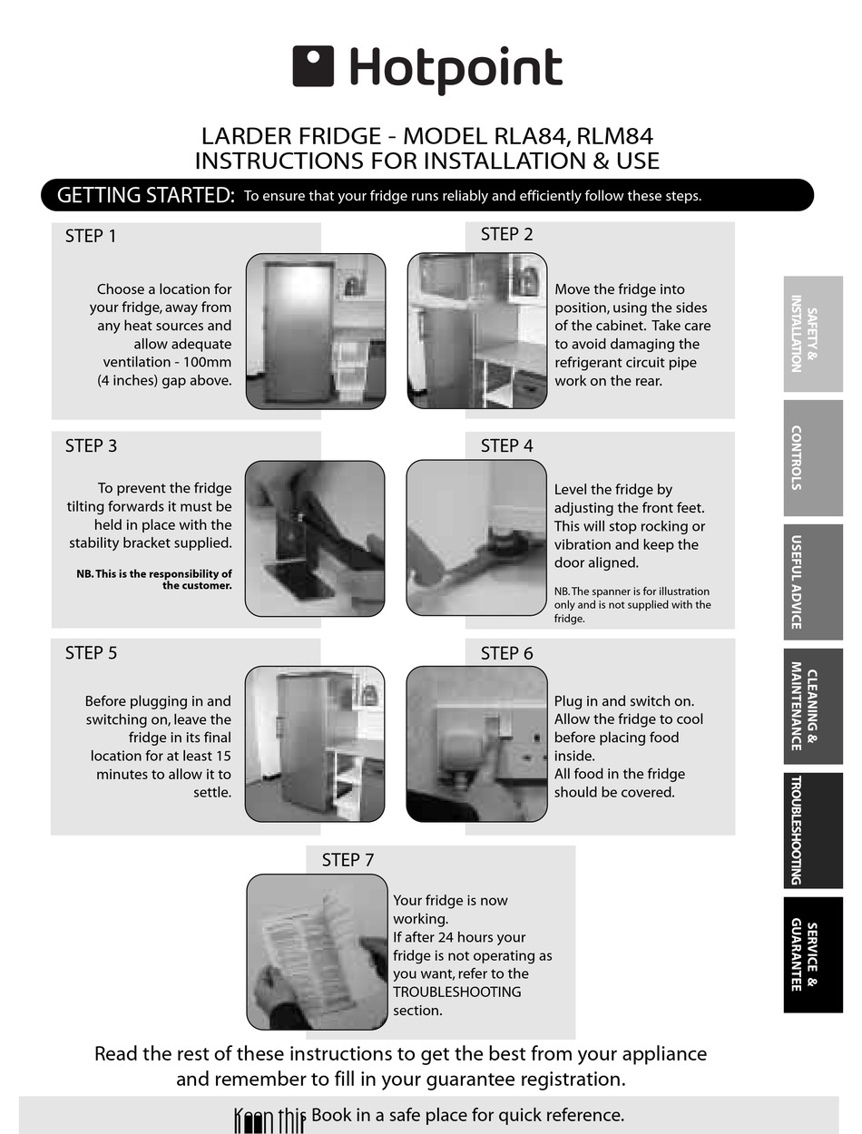 hotpoint future fridge rla84