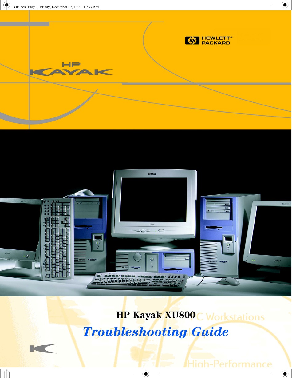 Hp Kayak Xu800 Troubleshooting Manual Pdf Download Manualslib