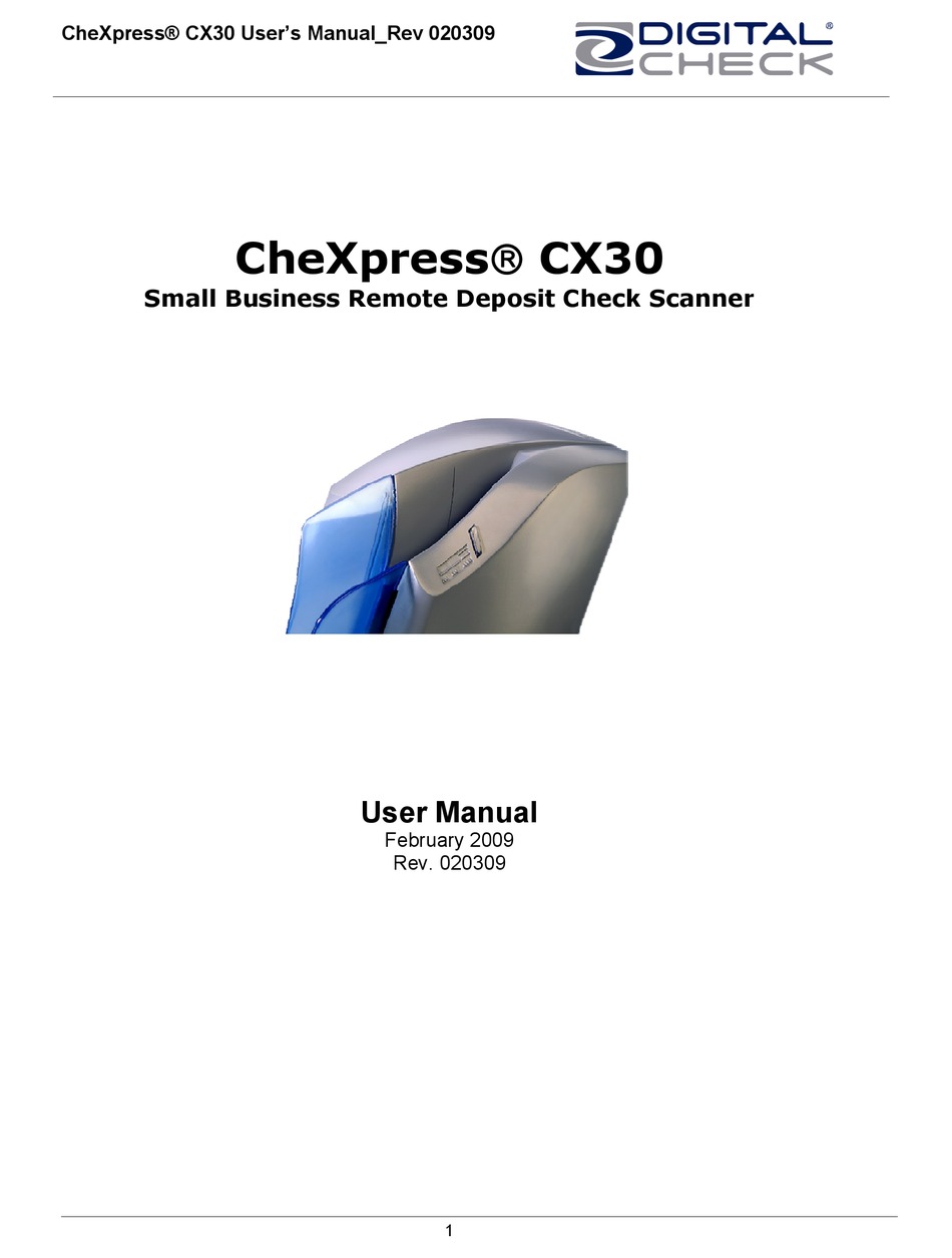 Digital check chexpress cx30 drivers for mac