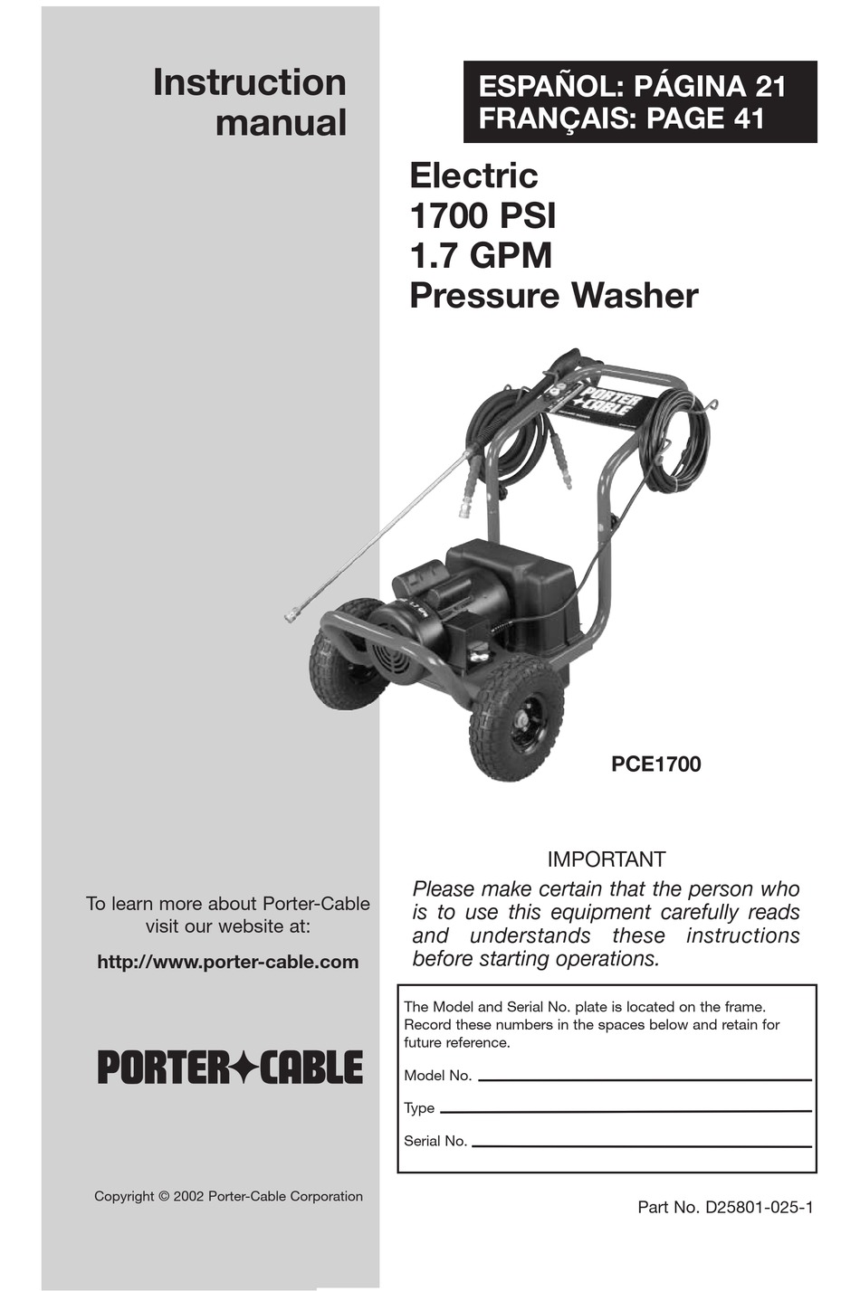 porter cable rt 5250 1 manual