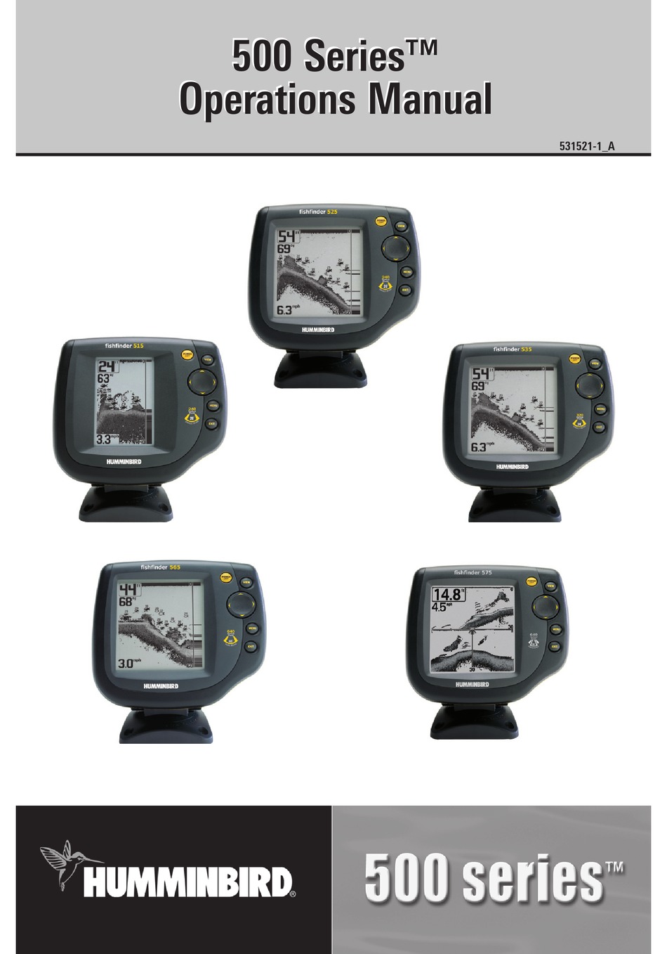 Humminbird 500 Series Operation Manual Pdf Download Manualslib