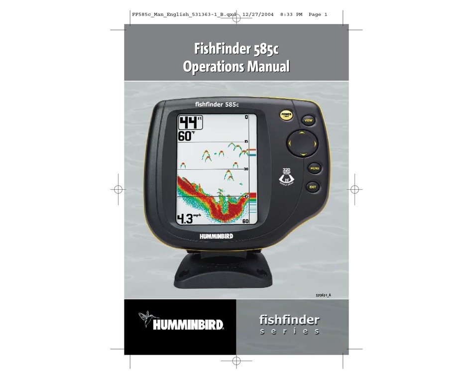 Humminbird 585c Operation Manual Pdf Download Manualslib