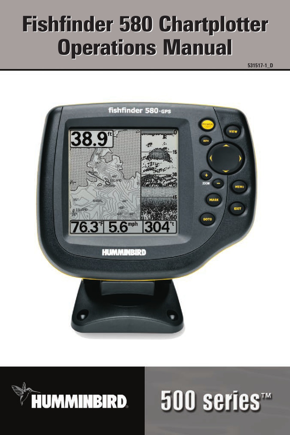 HUMMINBIRD 500 SERIES 580 OPERATION MANUAL Pdf Download ManualsLib
