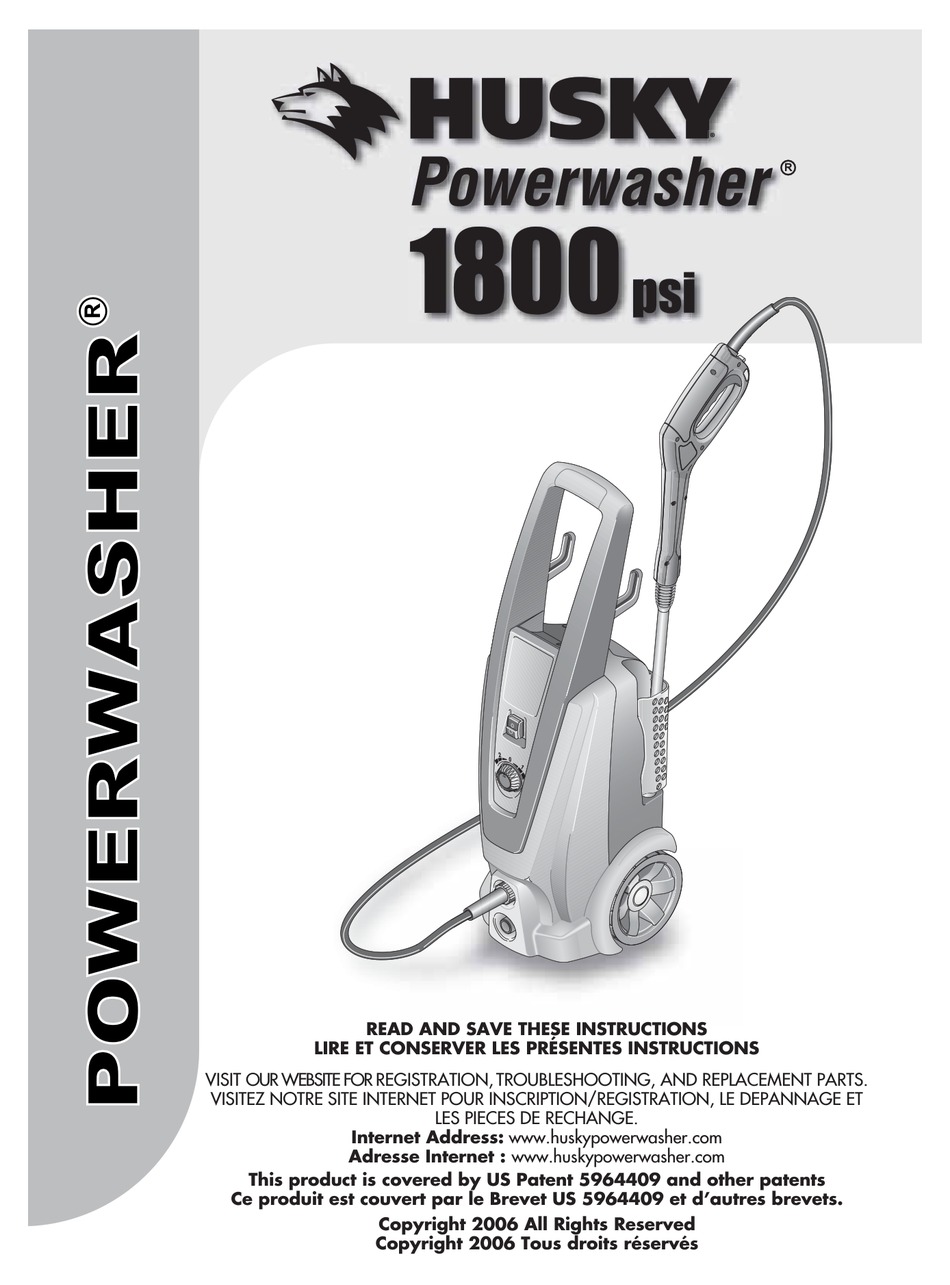 HUSKY POWERWASHER 1800 CA USER MANUAL Pdf Download | ManualsLib