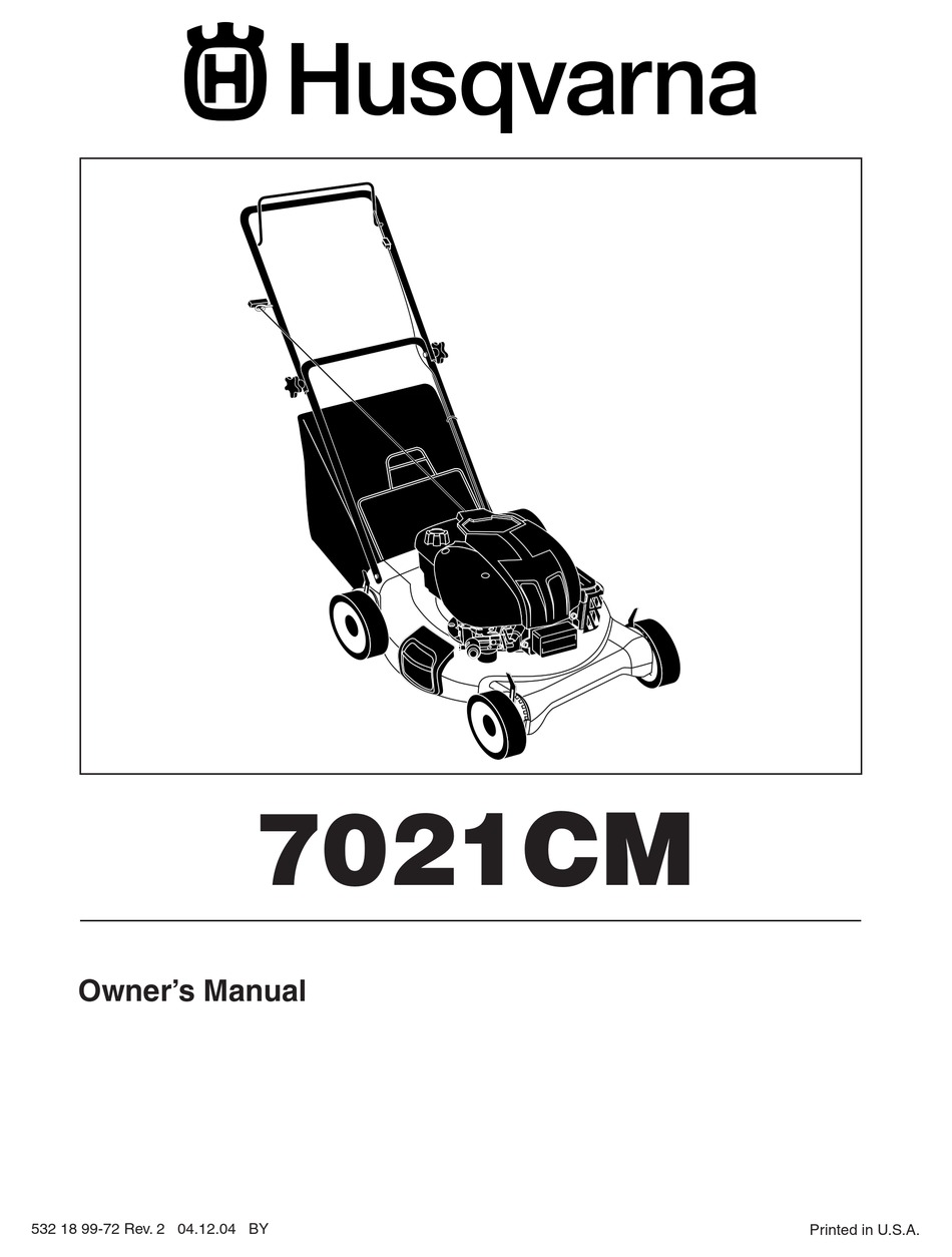 Husqvarna shop 7021r manual