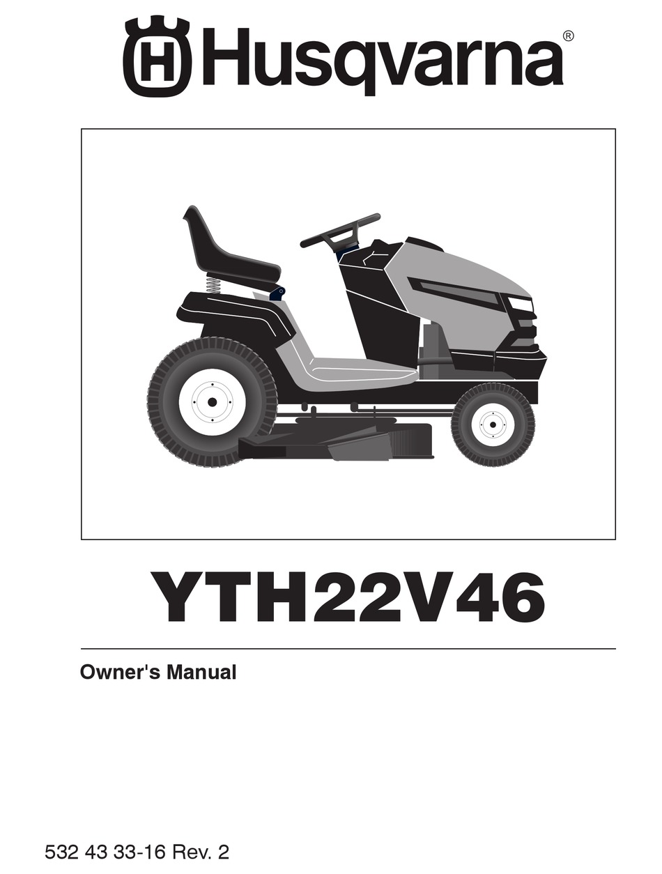 Husqvarna Owner S Yth22v46 Owner S Manual Pdf Download Manualslib