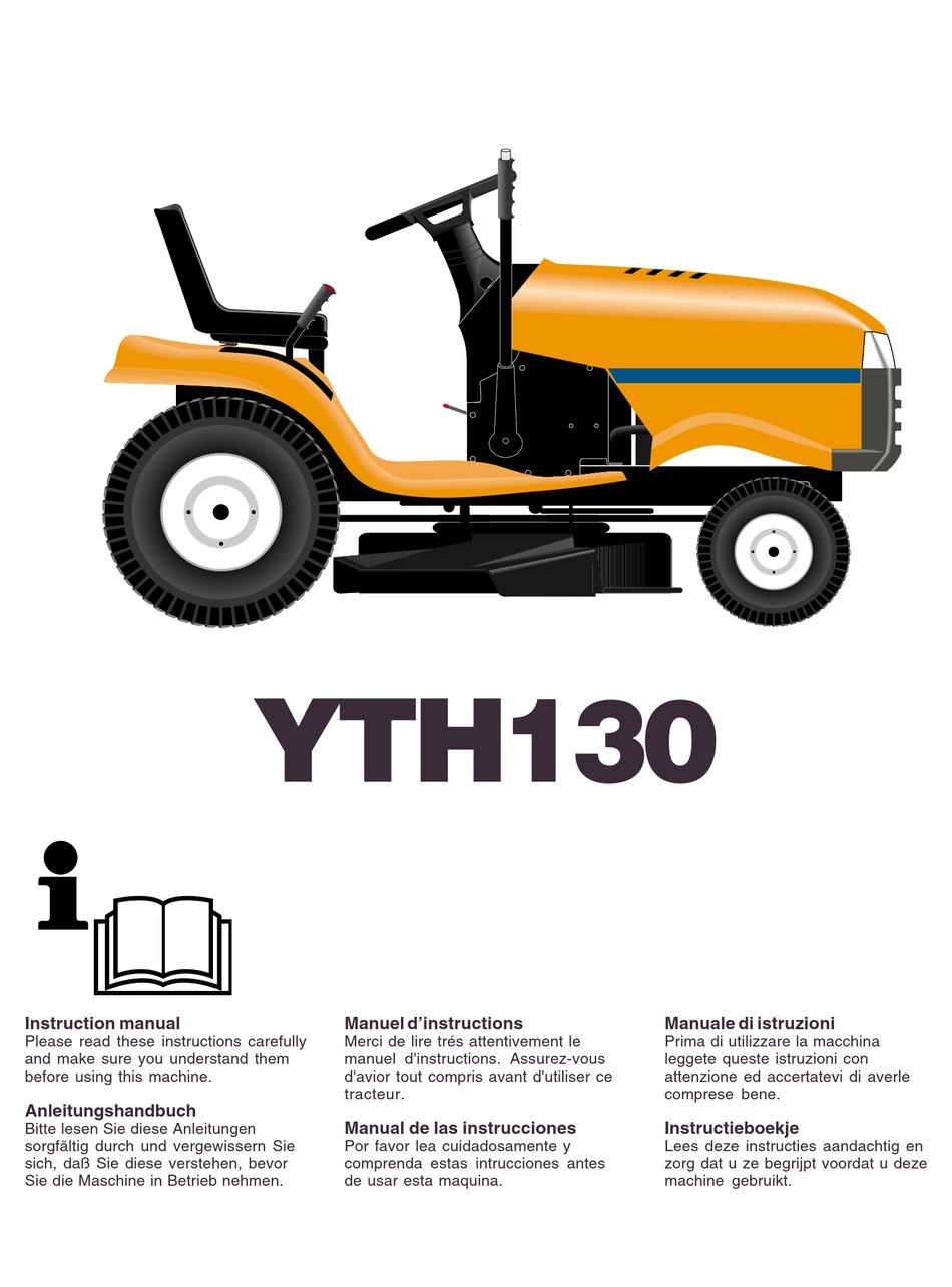HUSQVARNA YTH130 INSTRUCTION MANUAL Pdf Download ManualsLib