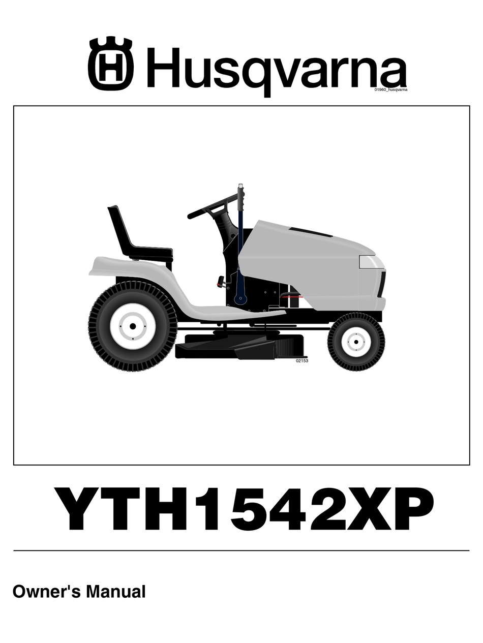 HUSQVARNA YTH1542XP OWNER