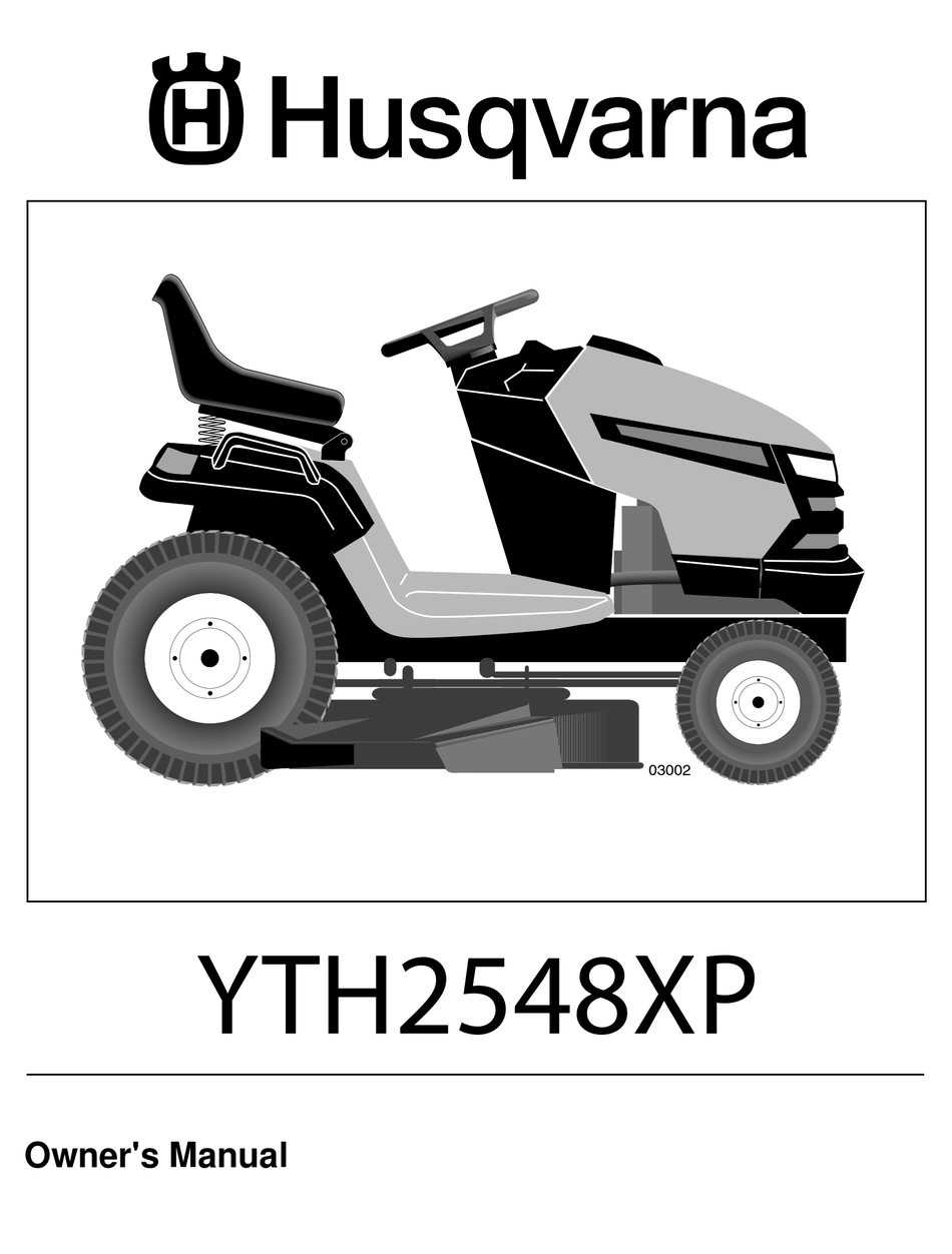 HUSQVARNA YTH2548XP OWNER S MANUAL Pdf Download ManualsLib