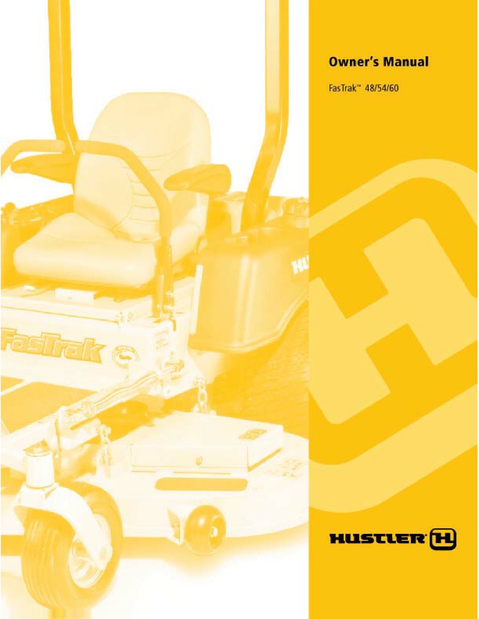 hustler mower manual