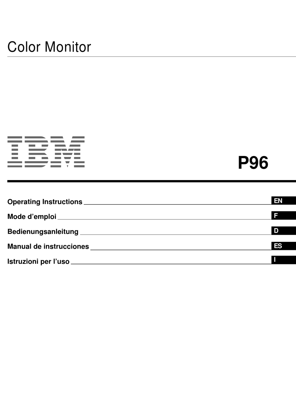 ibm p96 monitor