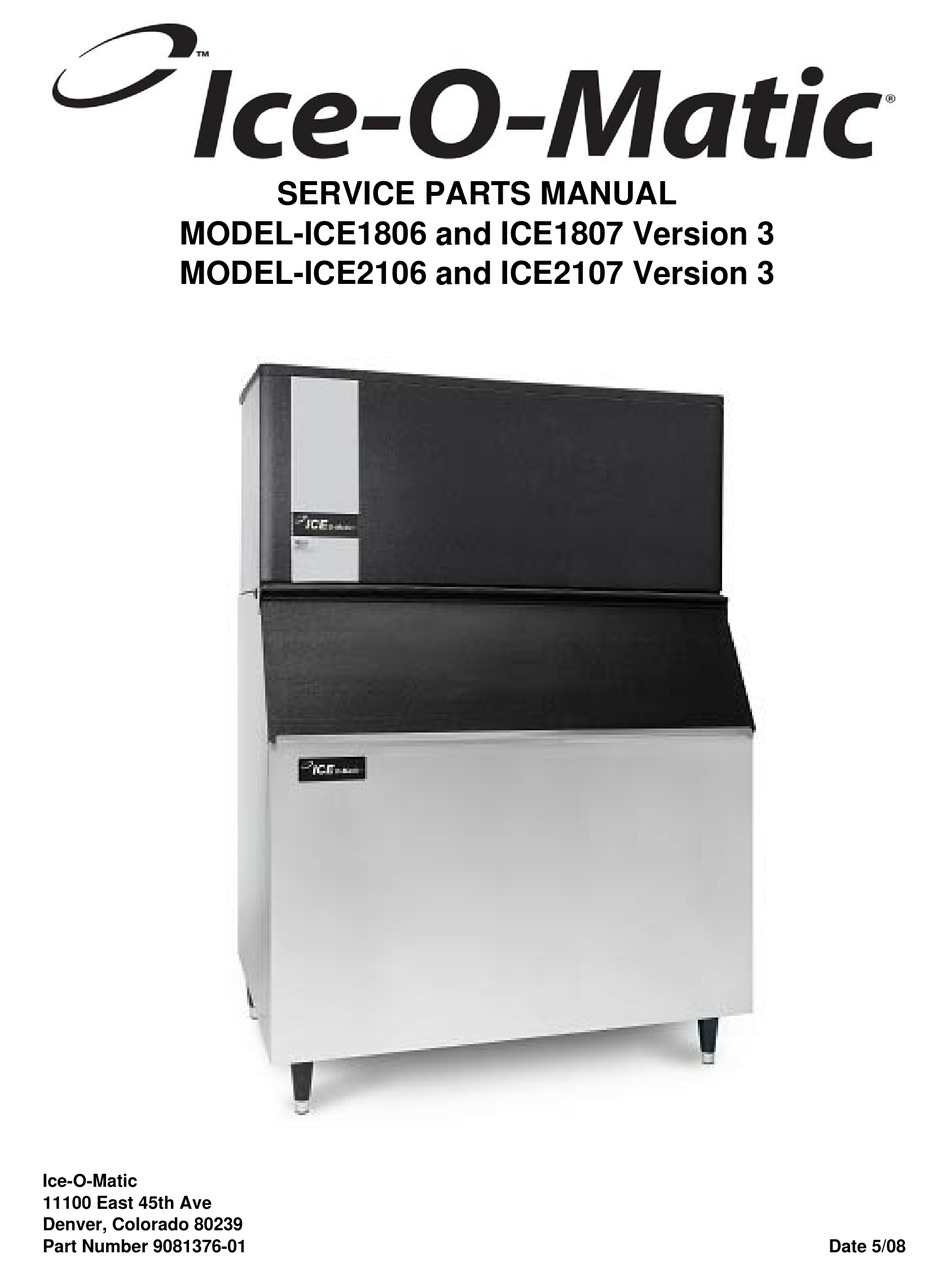 ICEOMATIC ICE2107 SERVICE & PARTS MANUAL Pdf Download ManualsLib