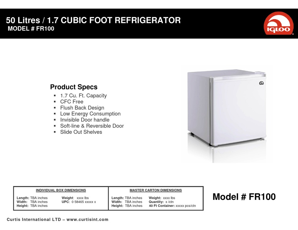 igloo fr100 mini fridge