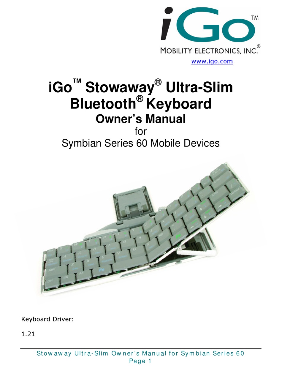 IGO 60 OWNER'S MANUAL Pdf Download ManualsLib