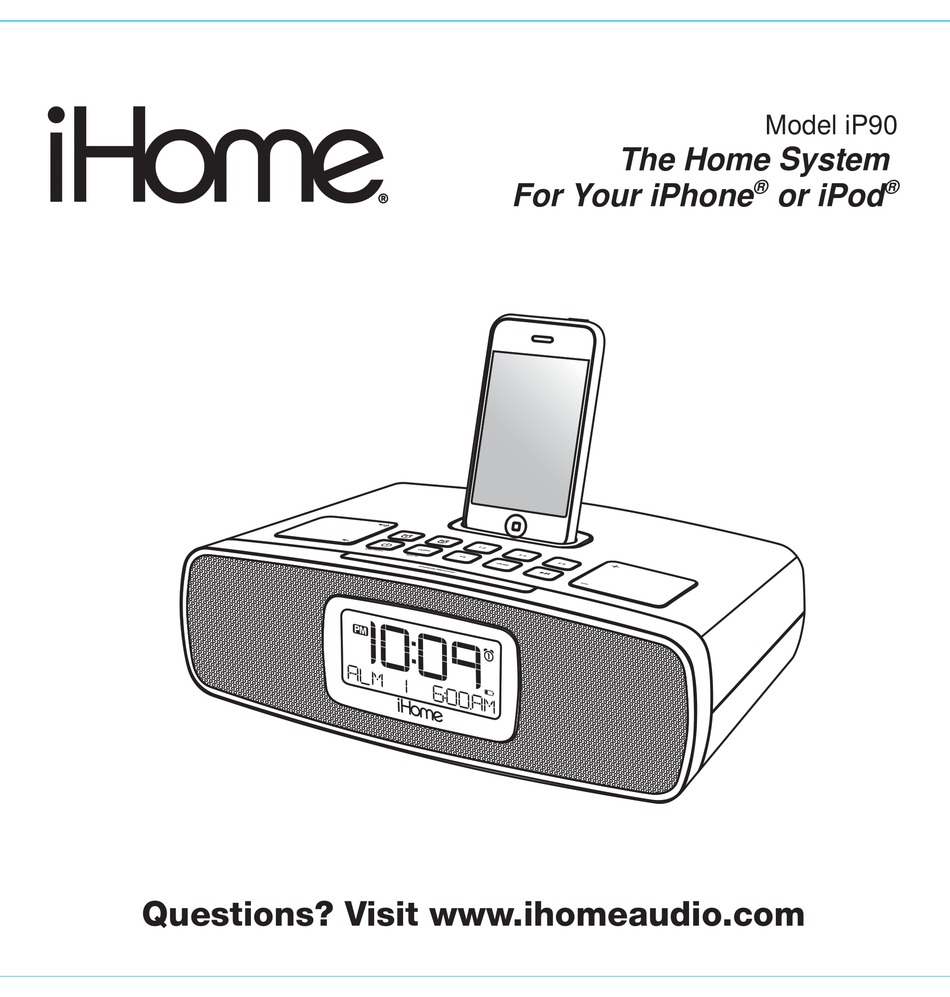 IHOME IP90 USER MANUAL Pdf Download | ManualsLib