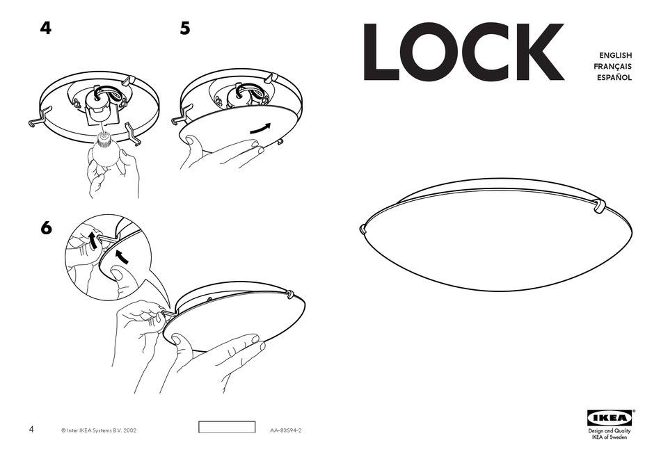 IKEA LOCK AA835942 ASSEMBLY INSTRUCTIONS Pdf Download ManualsLib