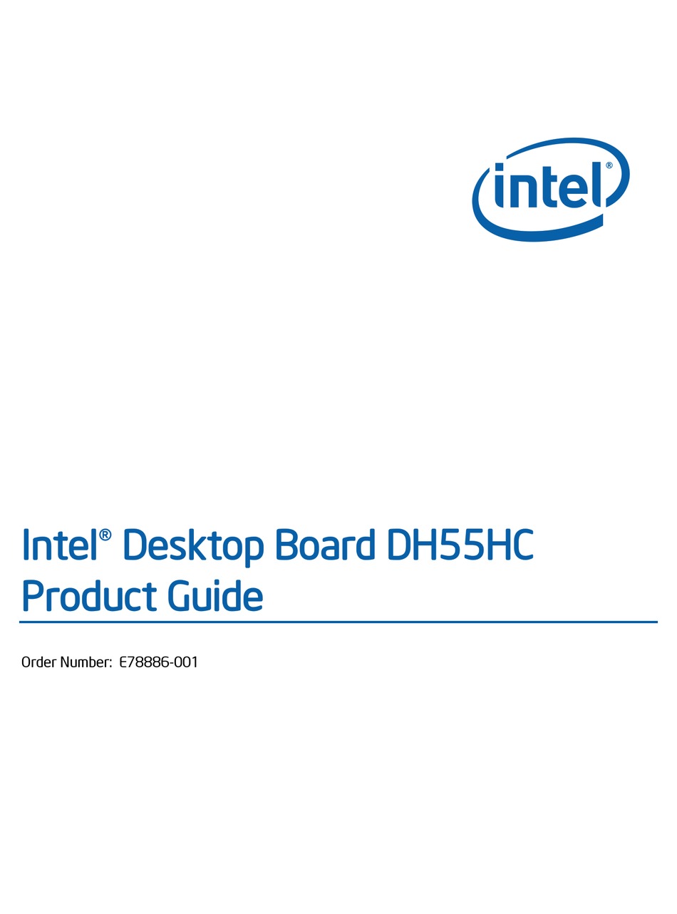 Intel desktop board dh55tc manual