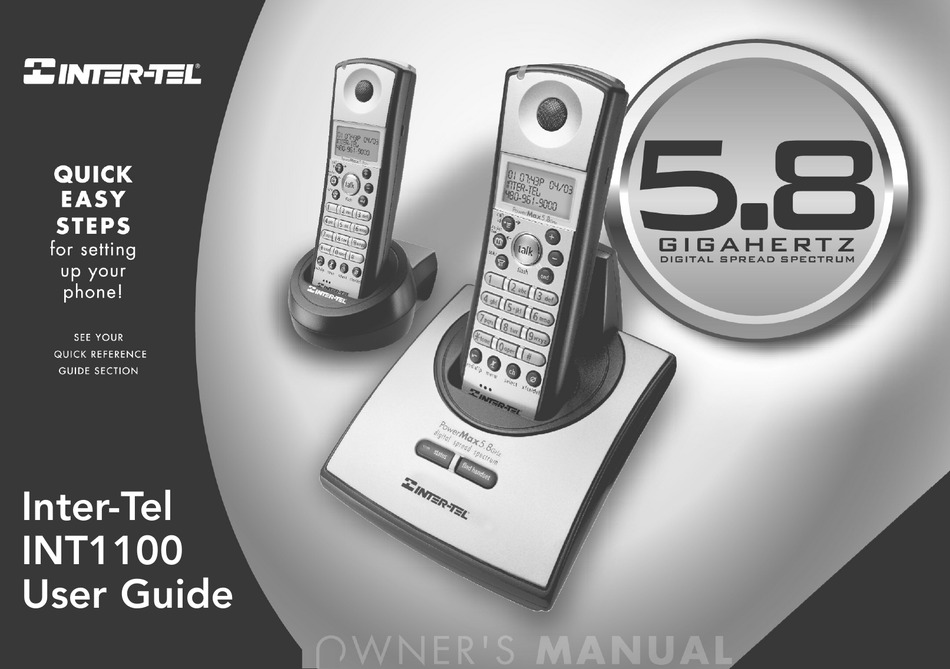 INTERTEL INT1100 USER MANUAL Pdf Download ManualsLib