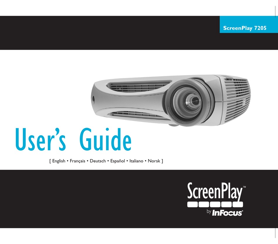INFOCUS SCREEN PLAY 7205 BENUTZERHANDBUCH Pdf Download ManualsLib