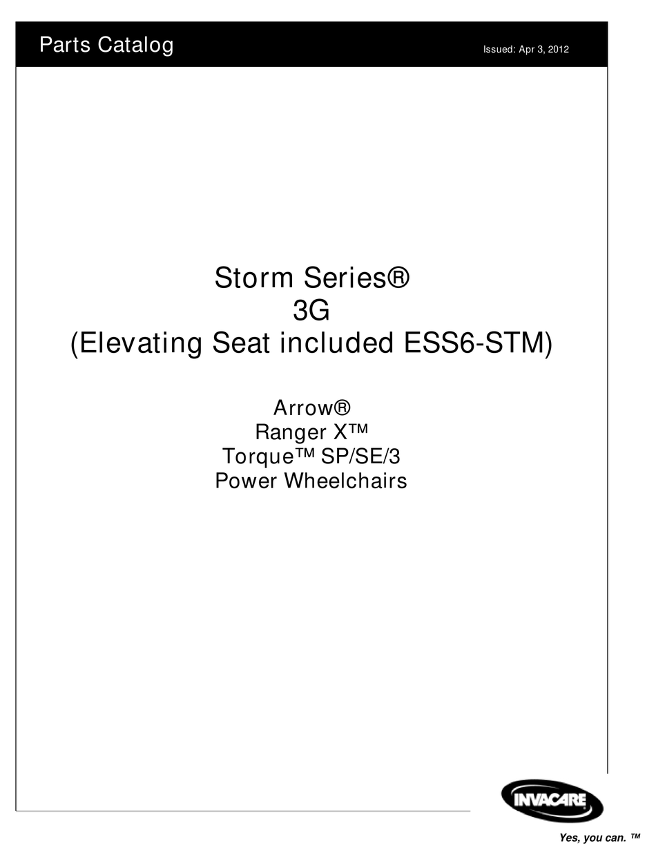 INVACARE ARROW PARTS CATALOG Pdf Download ManualsLib