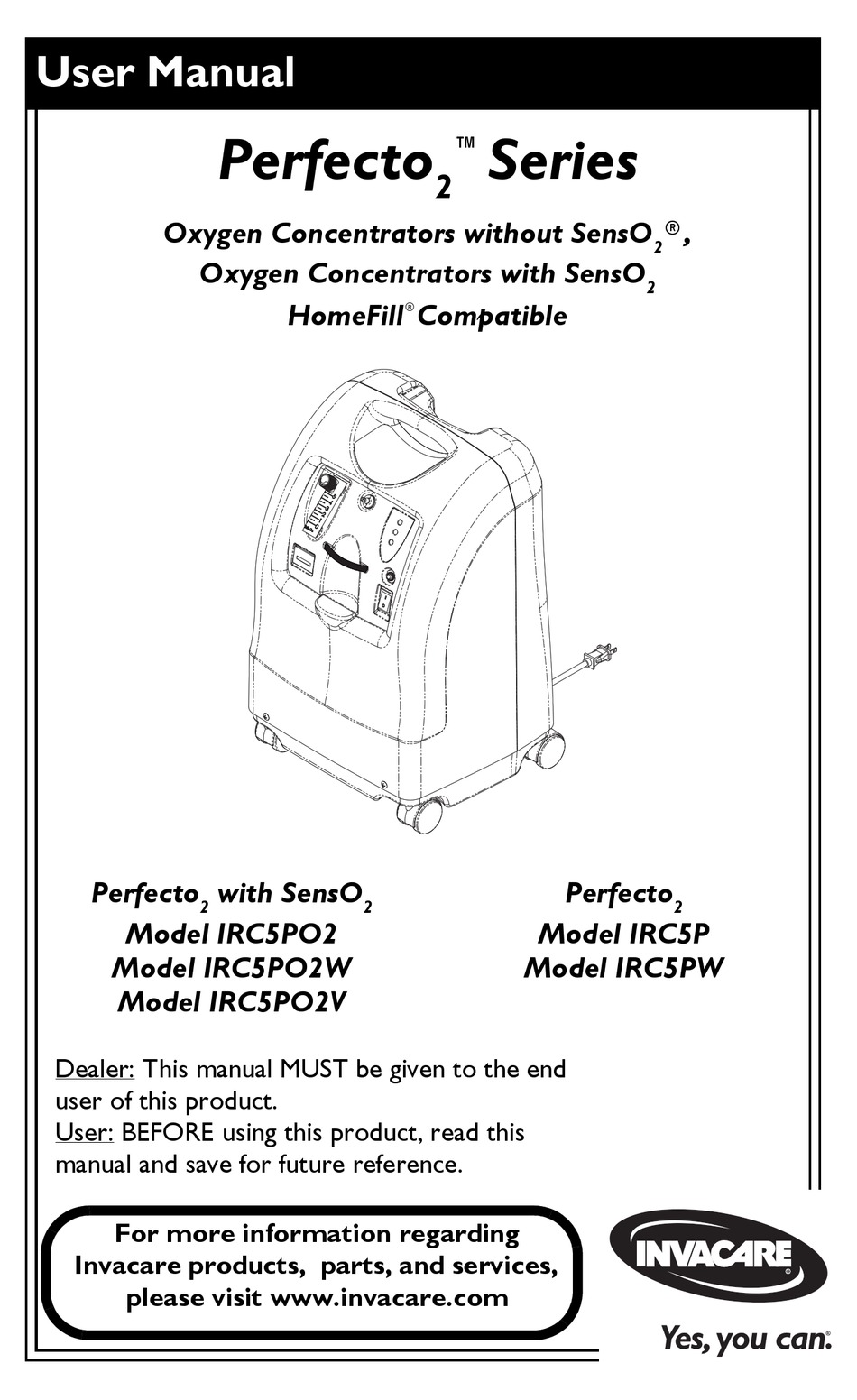 INVACARE IRC5PO2V USER MANUAL Pdf Download ManualsLib