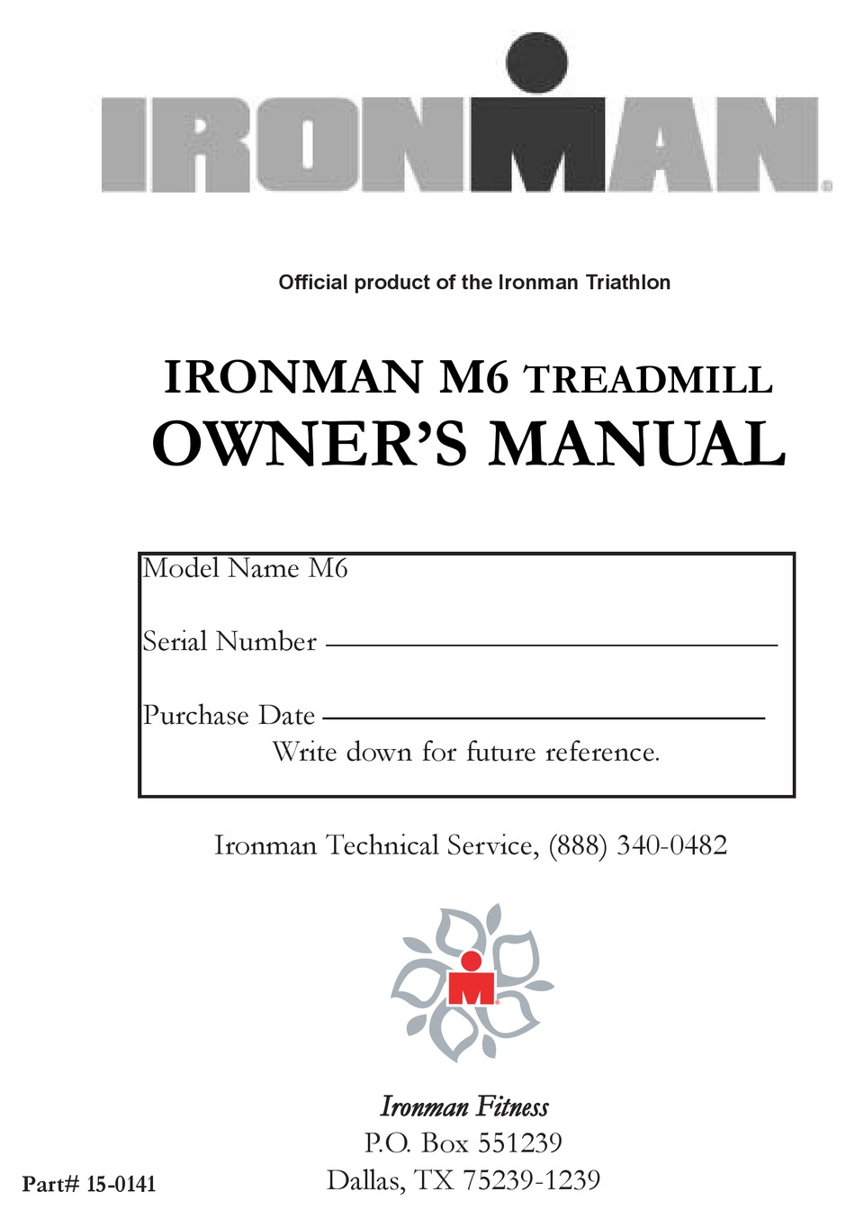 Ironman triad treadmill manual hot sale