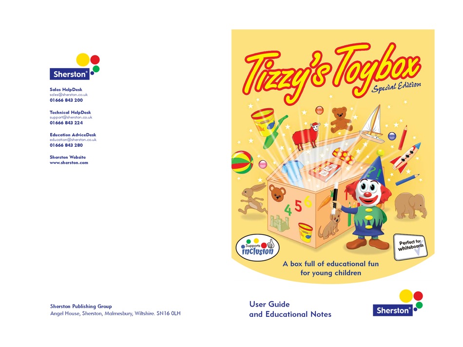 SHERSTON TIZZY'S TOYBOX USER MANUAL Pdf Download ManualsLib